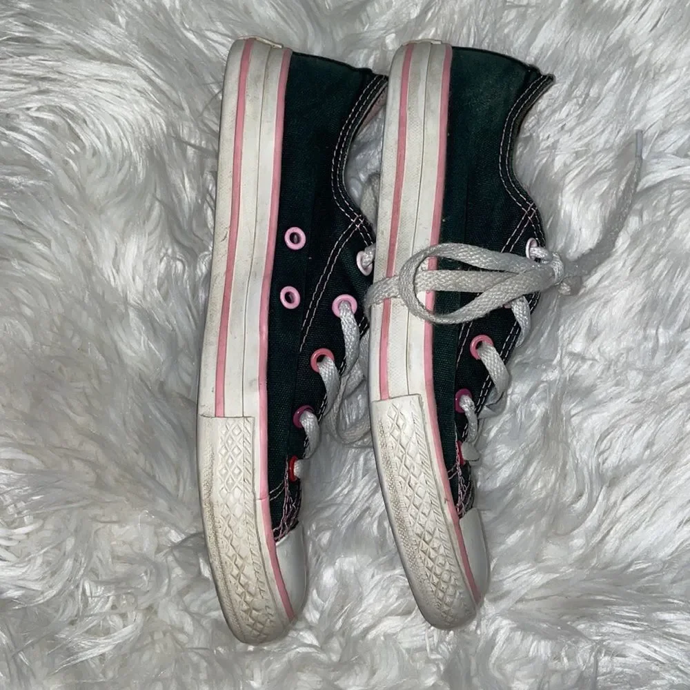✨Converse All Star Navy with Pink layered tongue sneakers